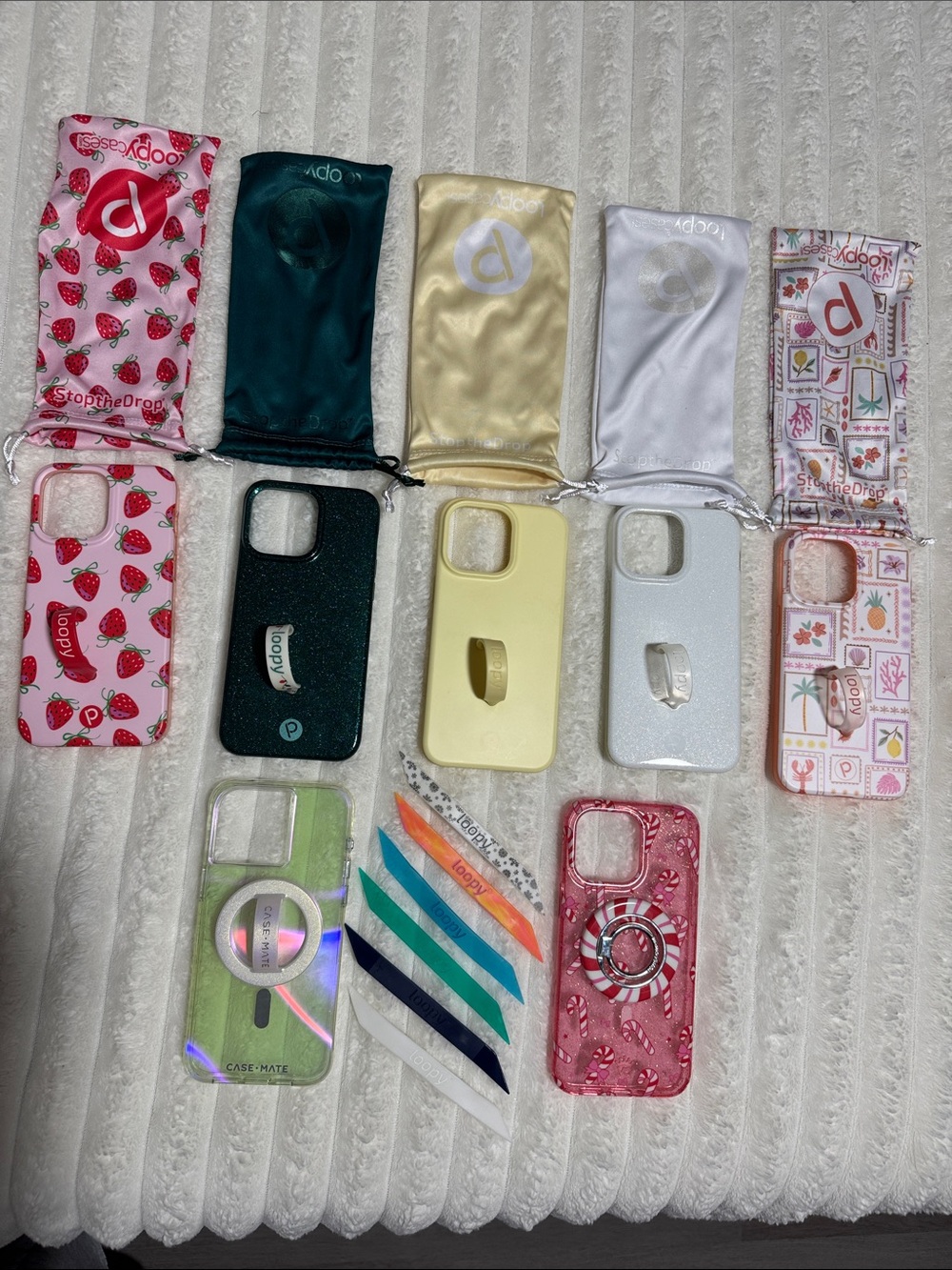 Loopy (5), Case-Mate (1), Velvet Caviar (1) Phone Cases Bundle iPhone 15 Pro Max